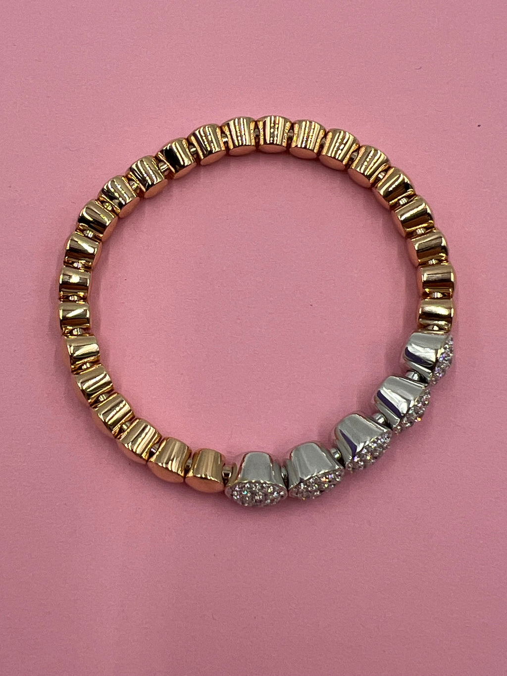 Scheffel Flexarmband in Rosegold mit Brillanten