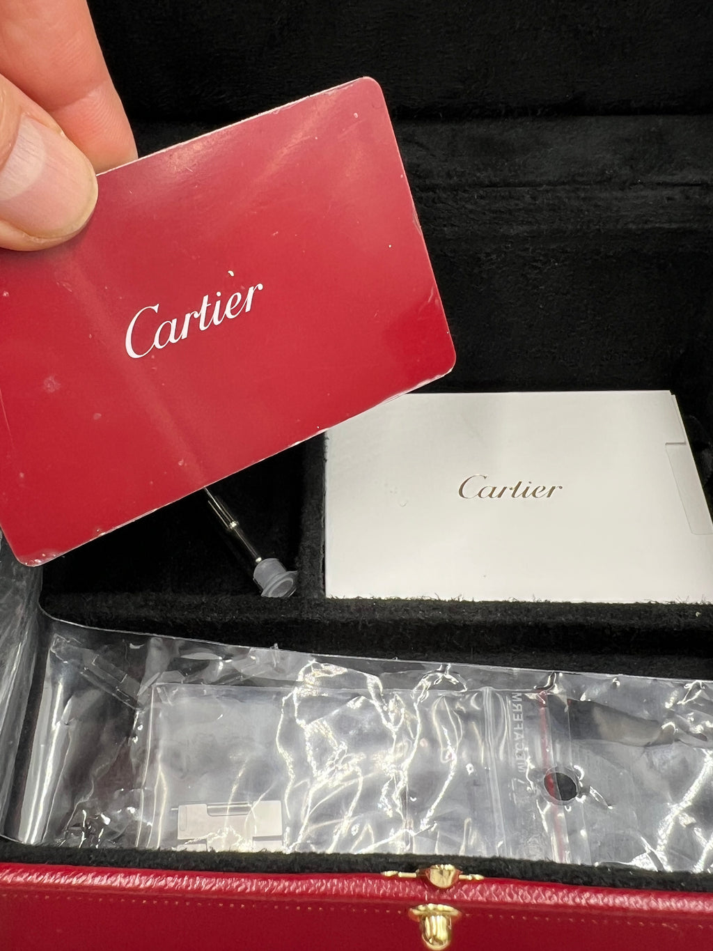 Cartier Santos Top Zustand mit 2 Extra Bändern