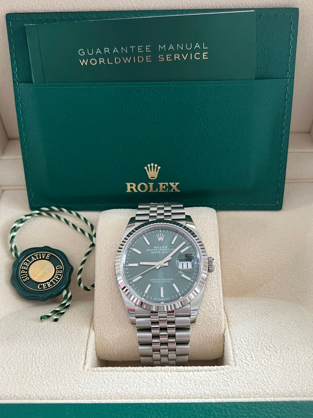 Rolex Datejust 36mm Grün