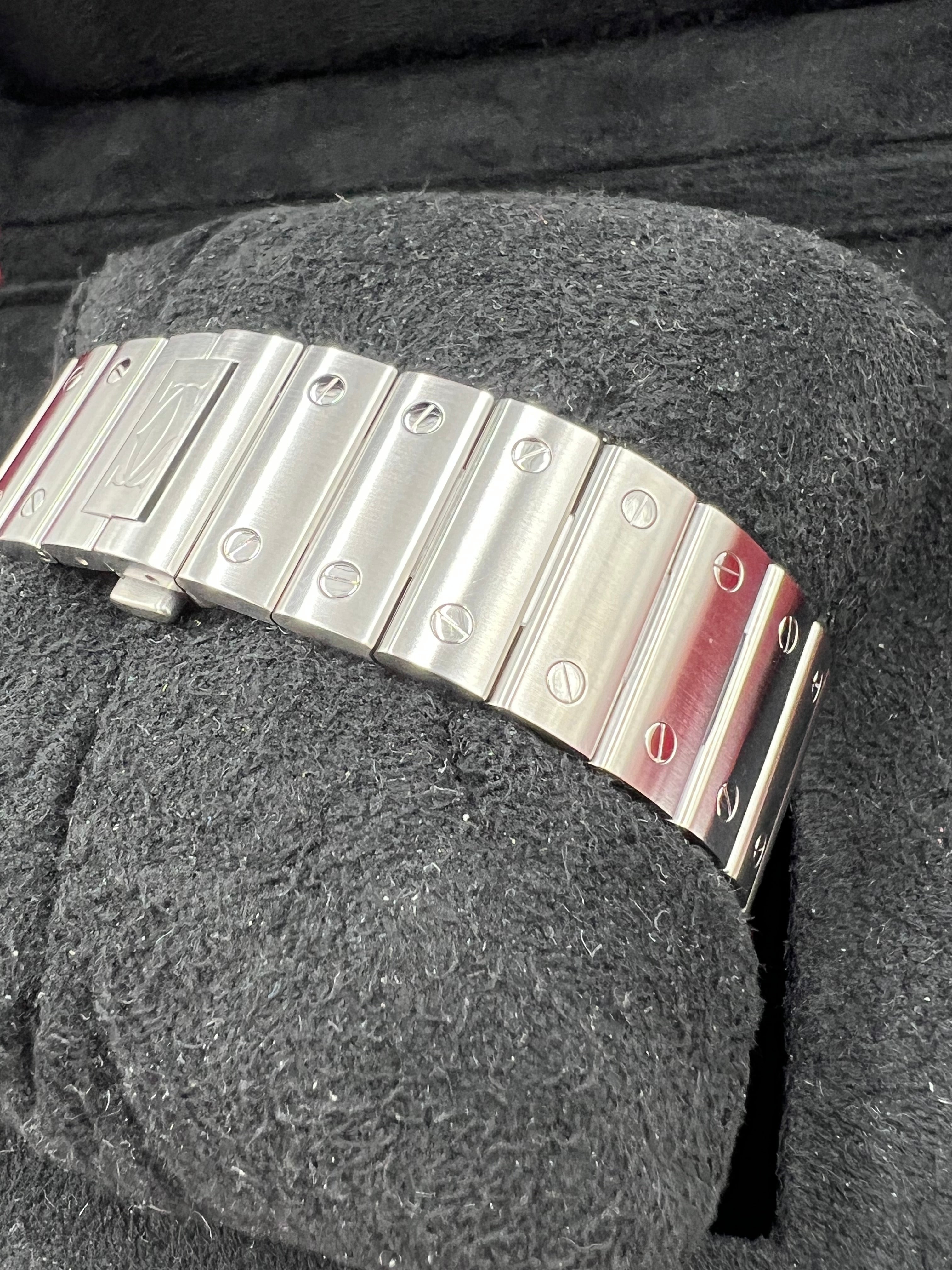 Cartier Santos Top Zustand mit 2 Extra Bändern