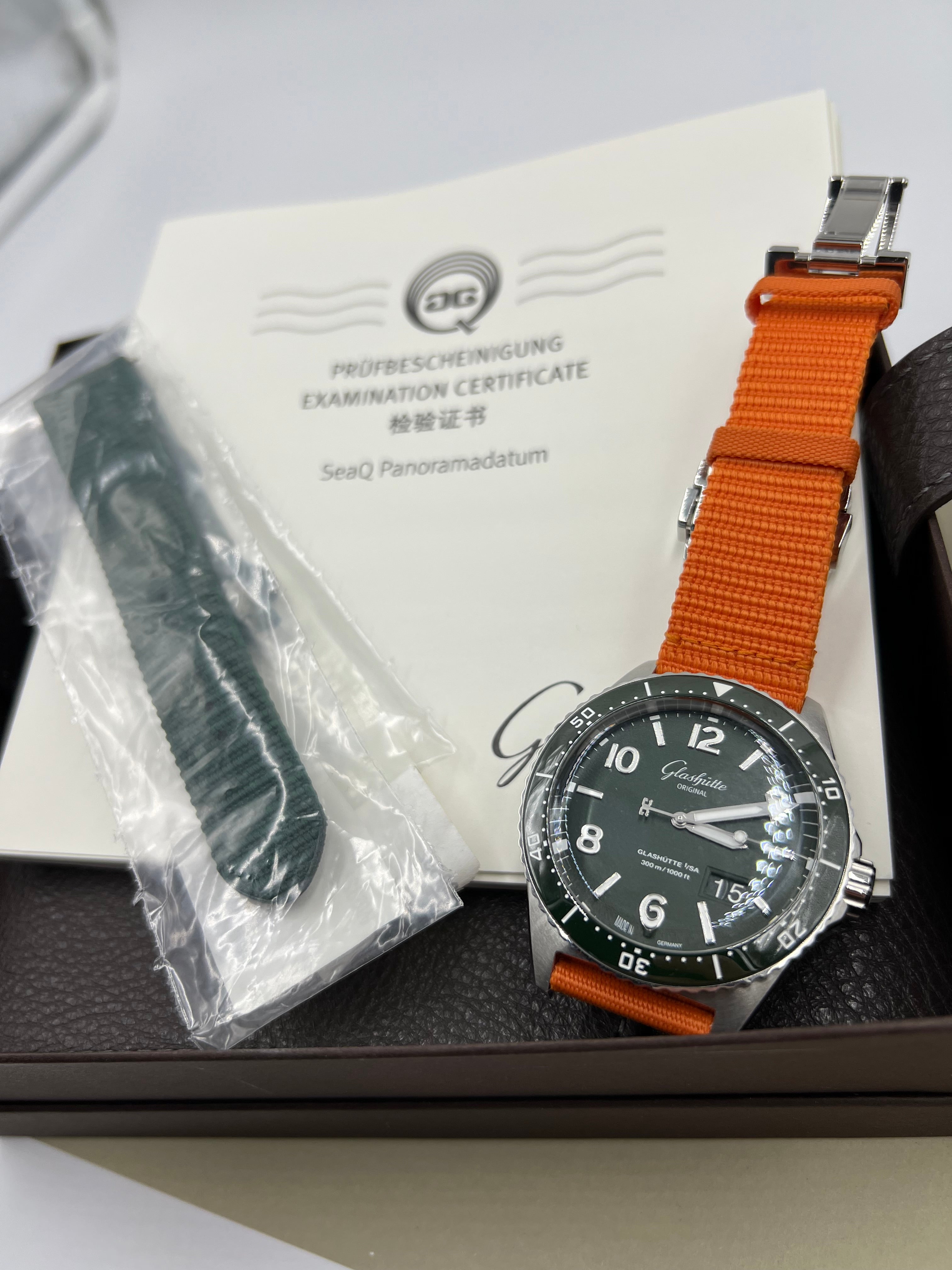 Original Glashütte SeaQ Panorama Date mit Mehrwertsteuer