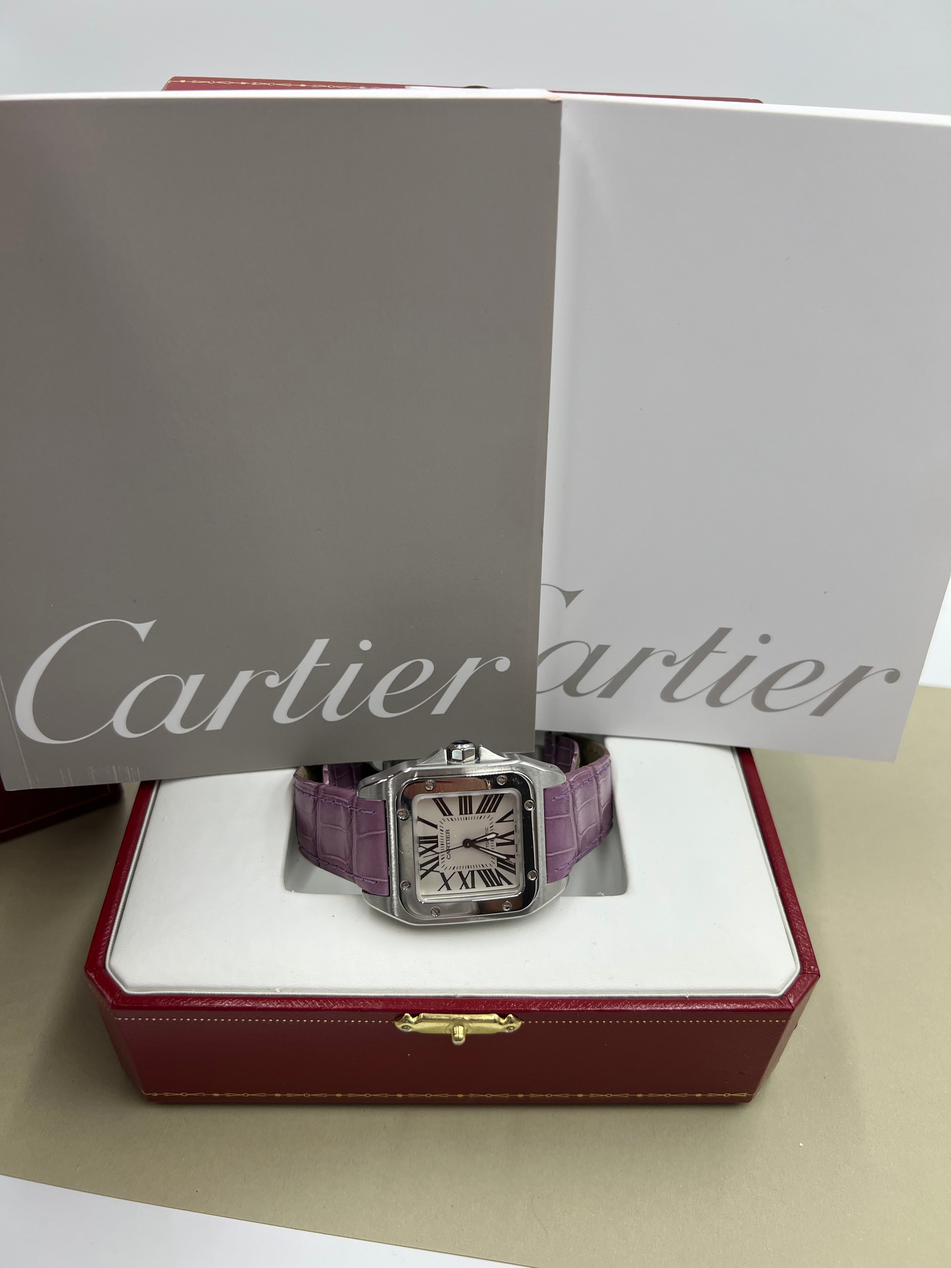 Cartier Santos 100 frisch revidiert Fullset