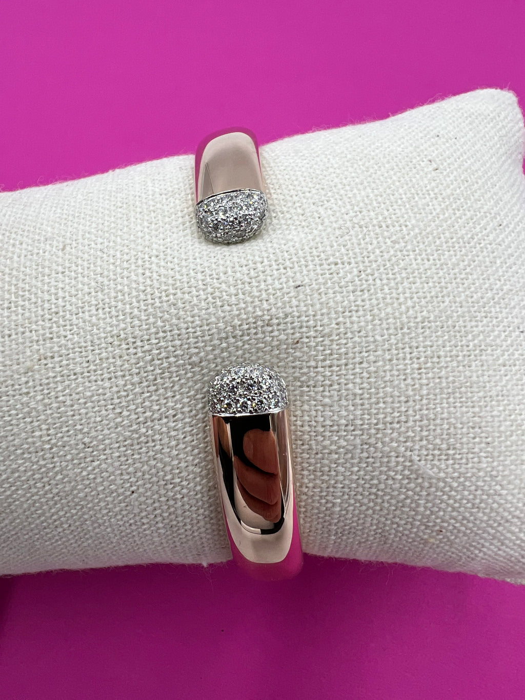 IsabelleFa Armspange Rosegold mit Brillanten