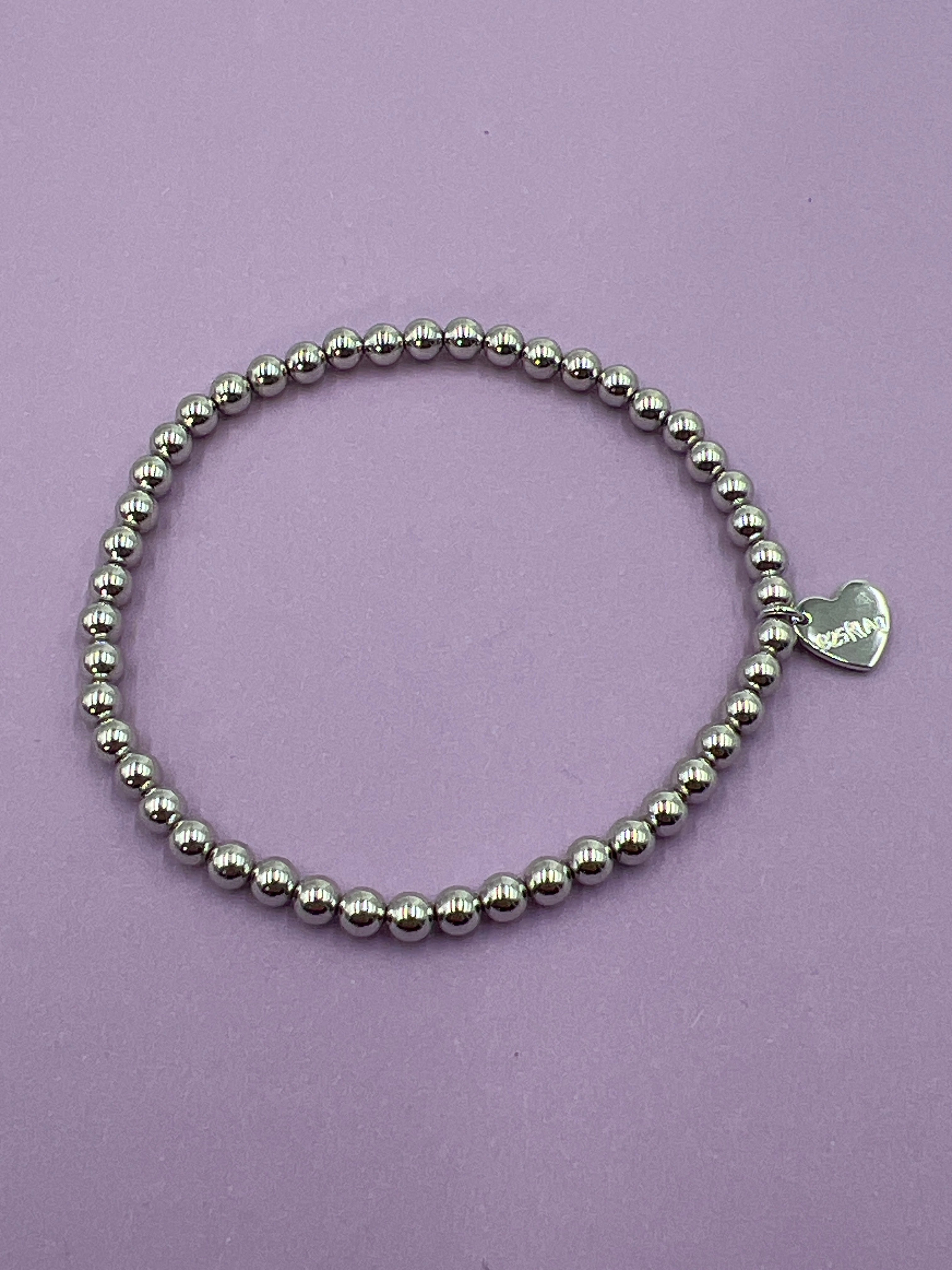 Kugelarmband 925/- Sterlingsilber rhodiniert