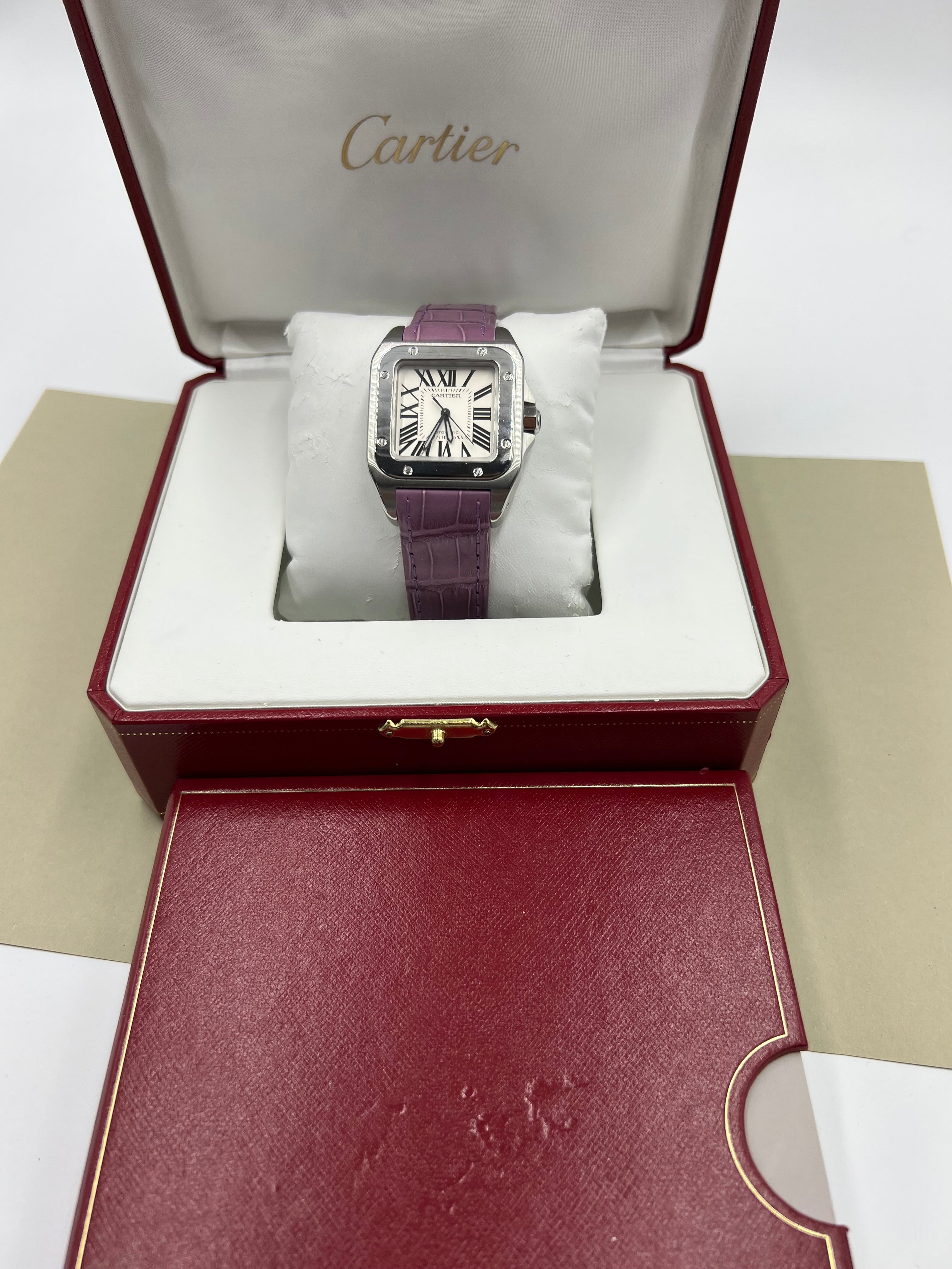 Cartier Santos 100 frisch revidiert Fullset