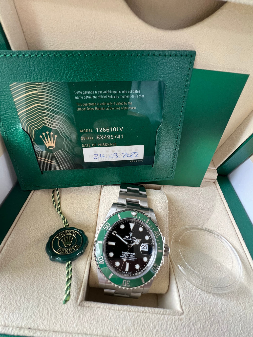 Rolex Submariner Fullset 2022 LC 100