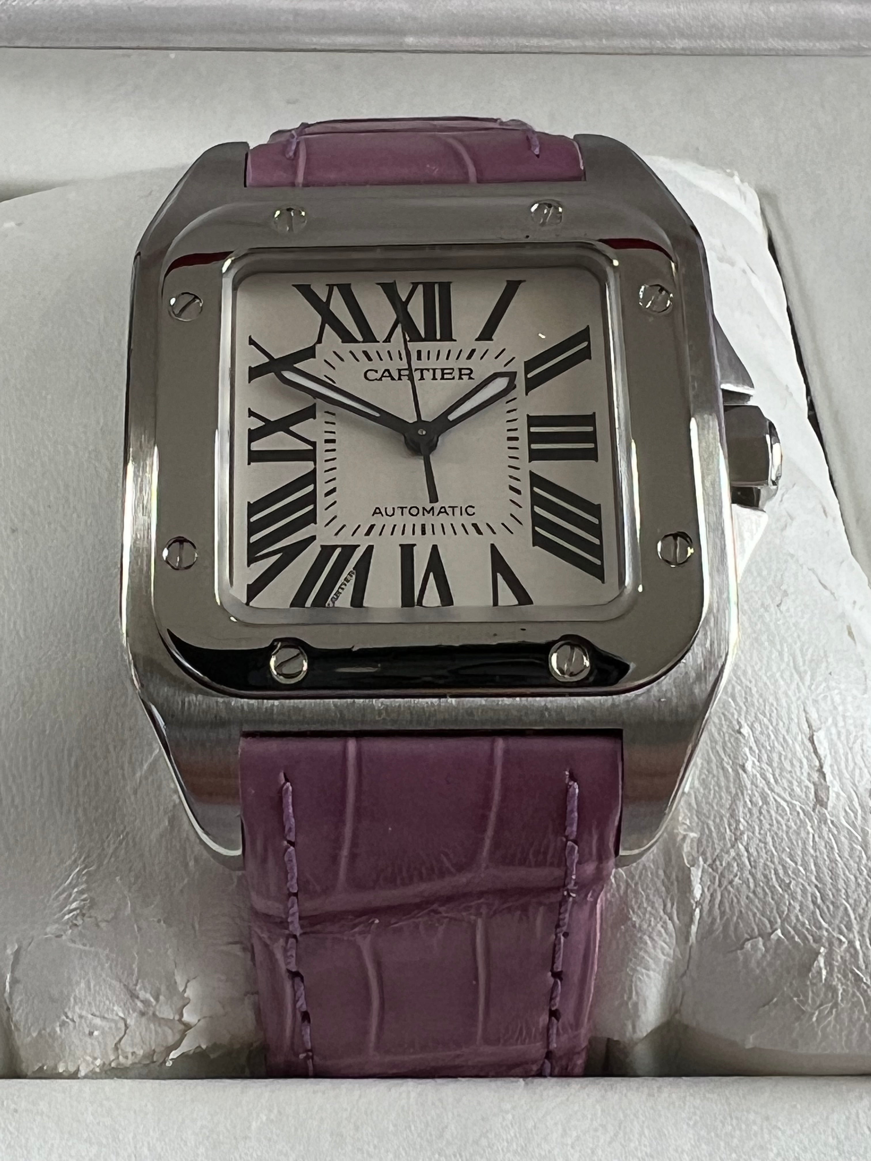 Cartier Santos 100 frisch revidiert Fullset