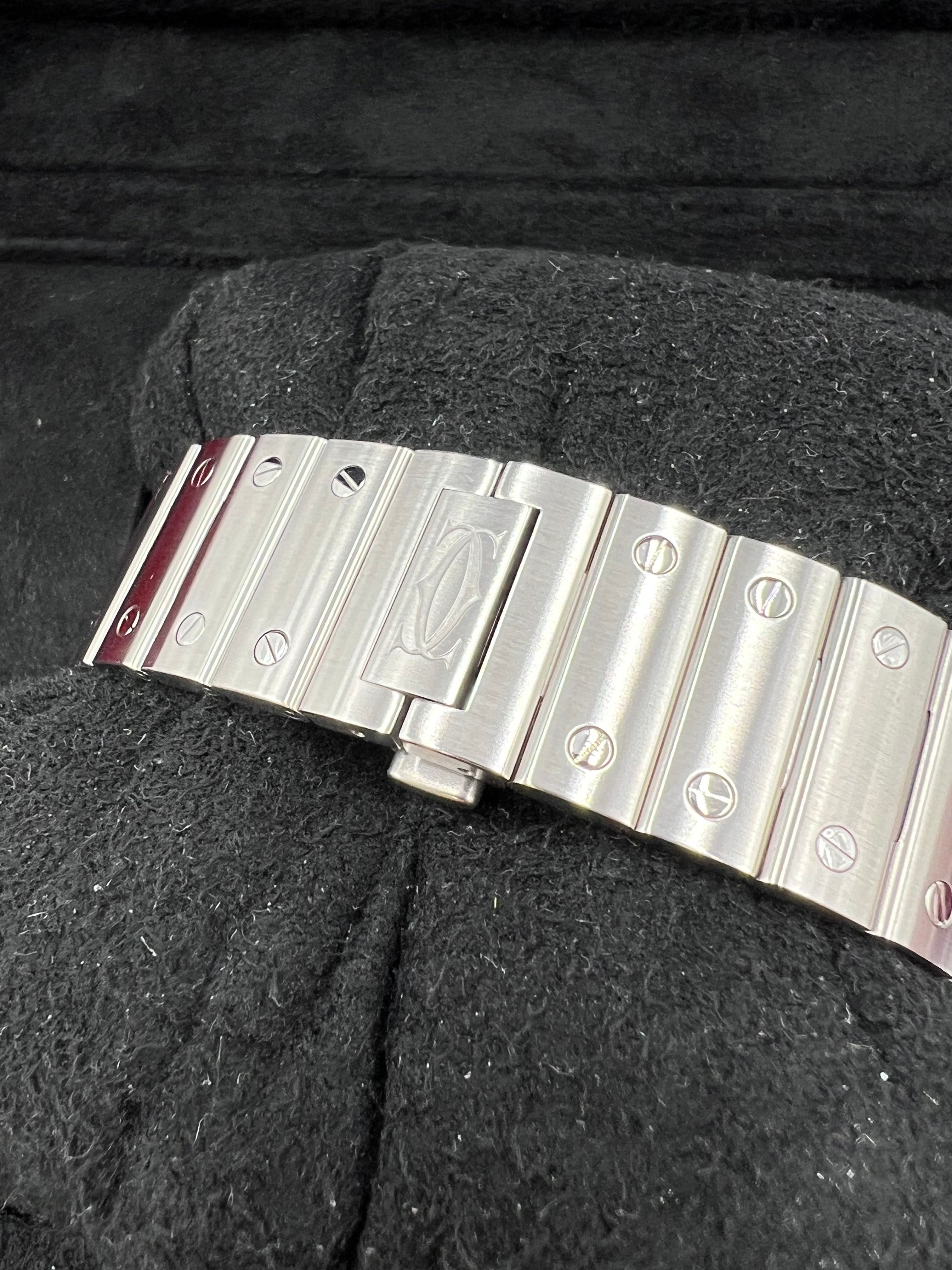 Cartier Santos Top Zustand mit 2 Extra Bändern