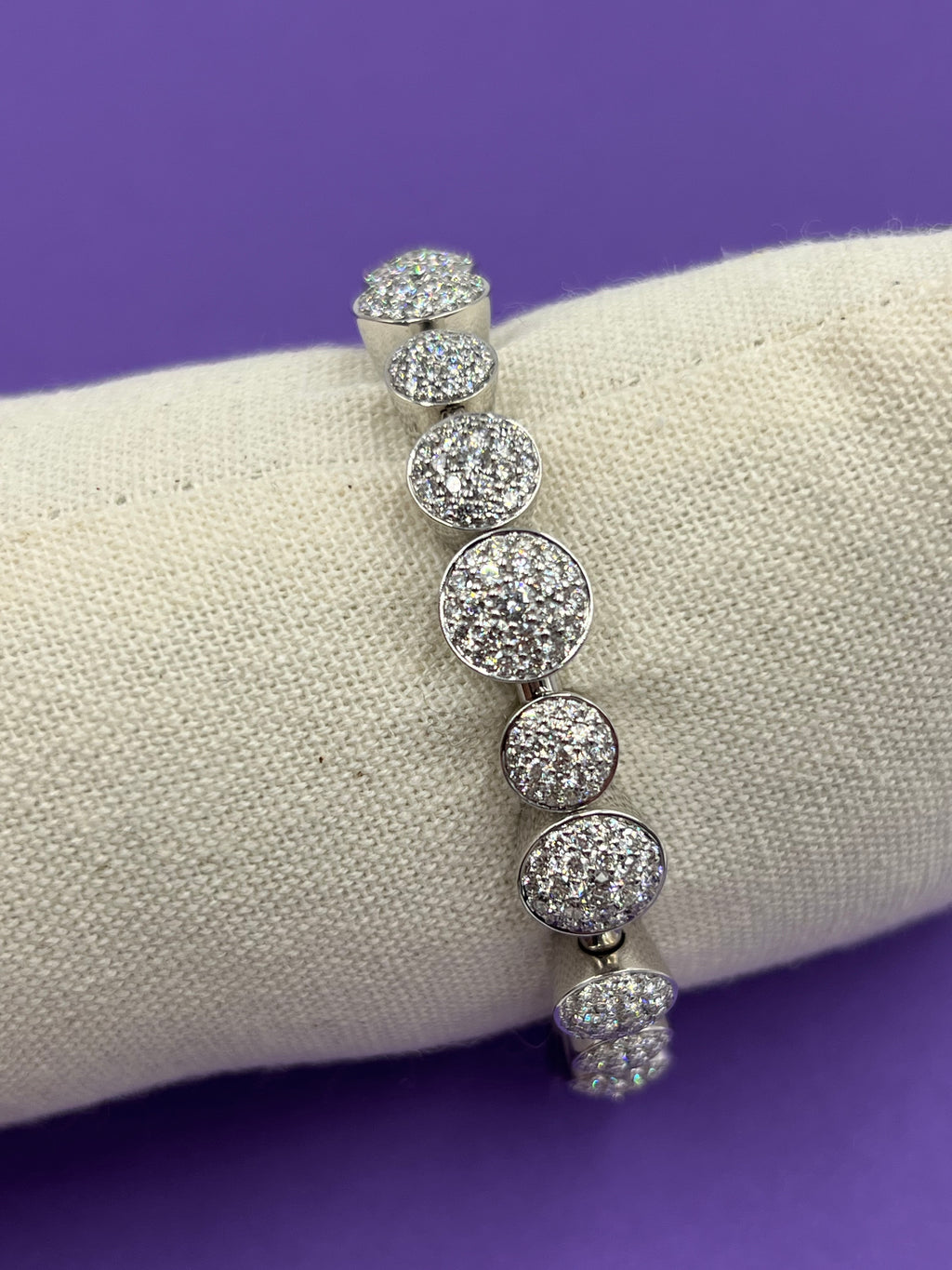 Scheffel Flexarmband Weißgold mit Brillanten