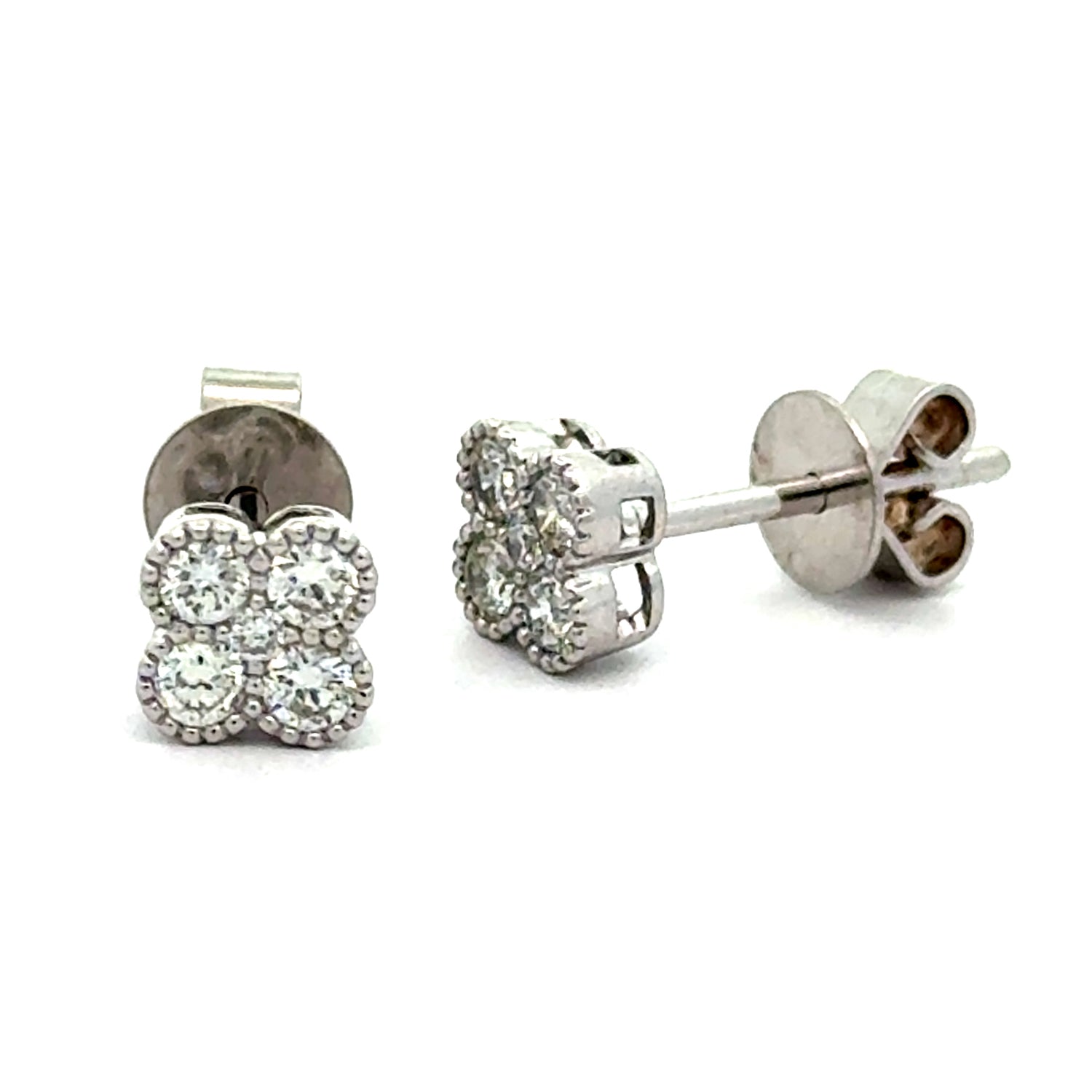 Glamour - Ohrringe Weissgold 750/- mit Diamanten