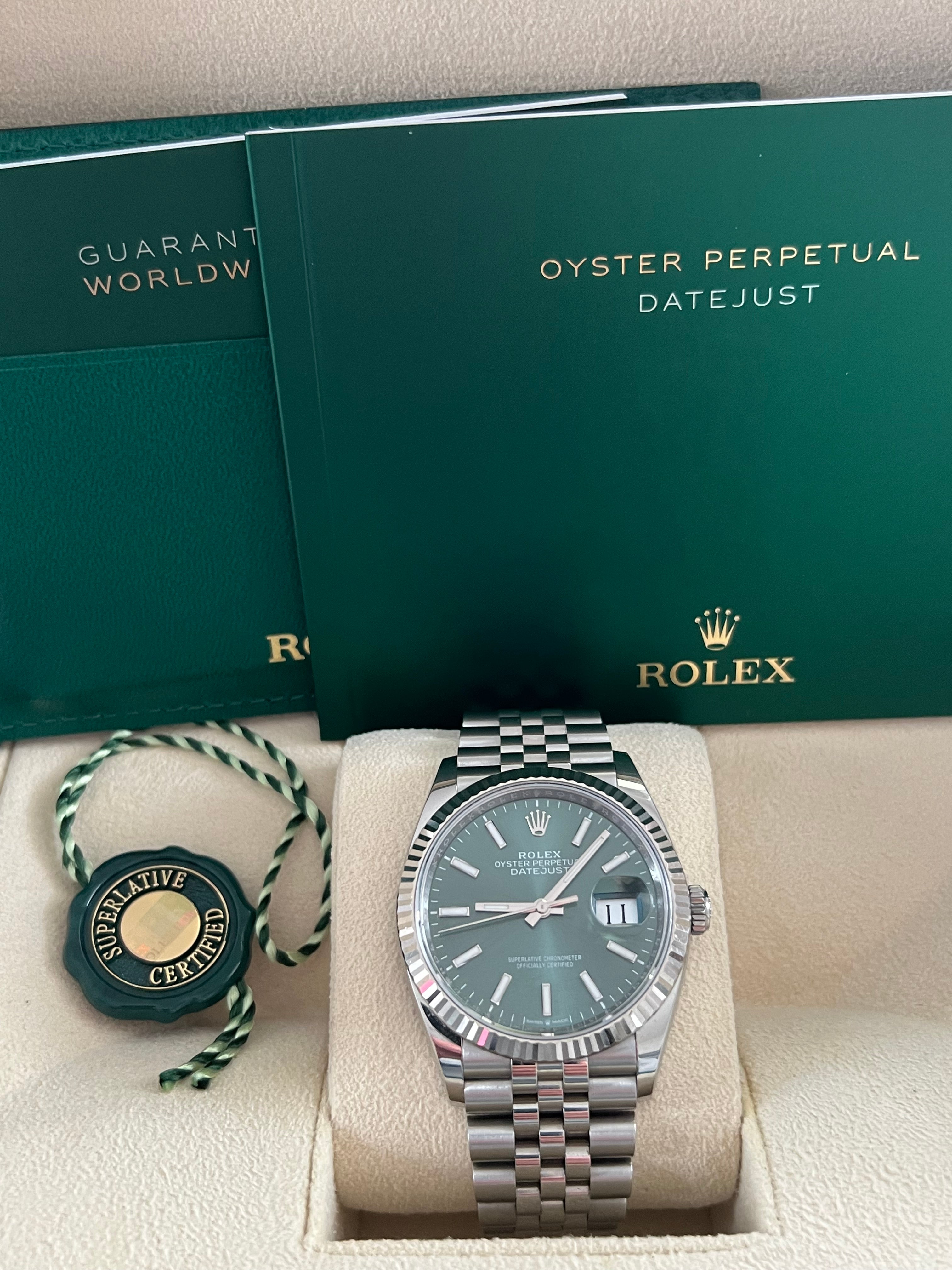 Rolex Datejust 36mm Grün