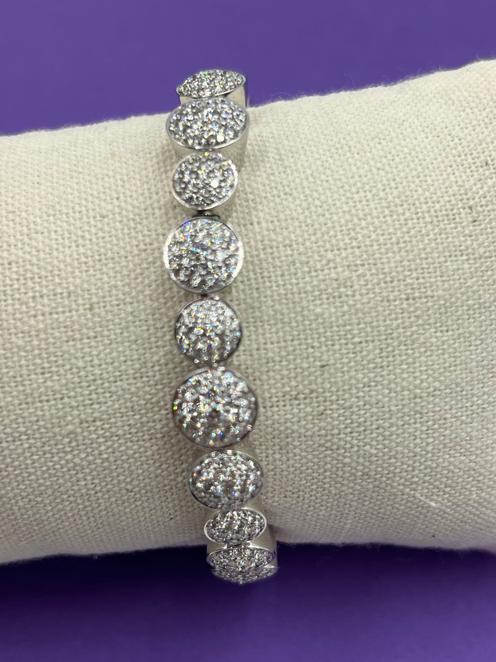 Scheffel Flexarmband Weißgold mit Brillanten