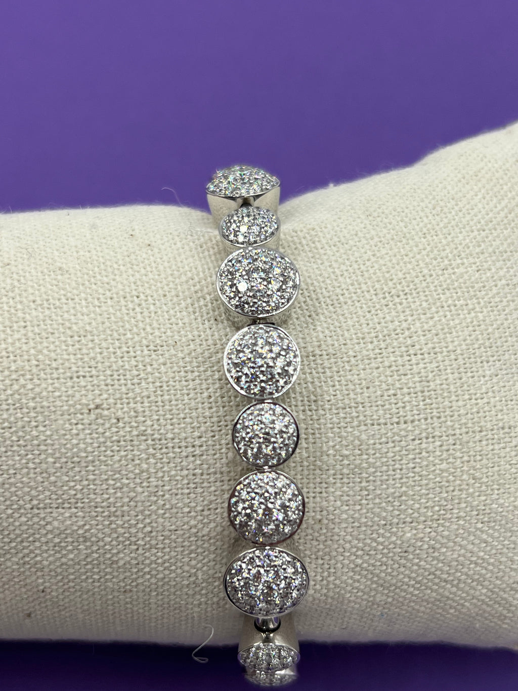 Scheffel Flexarmband Weißgold mit Brillanten