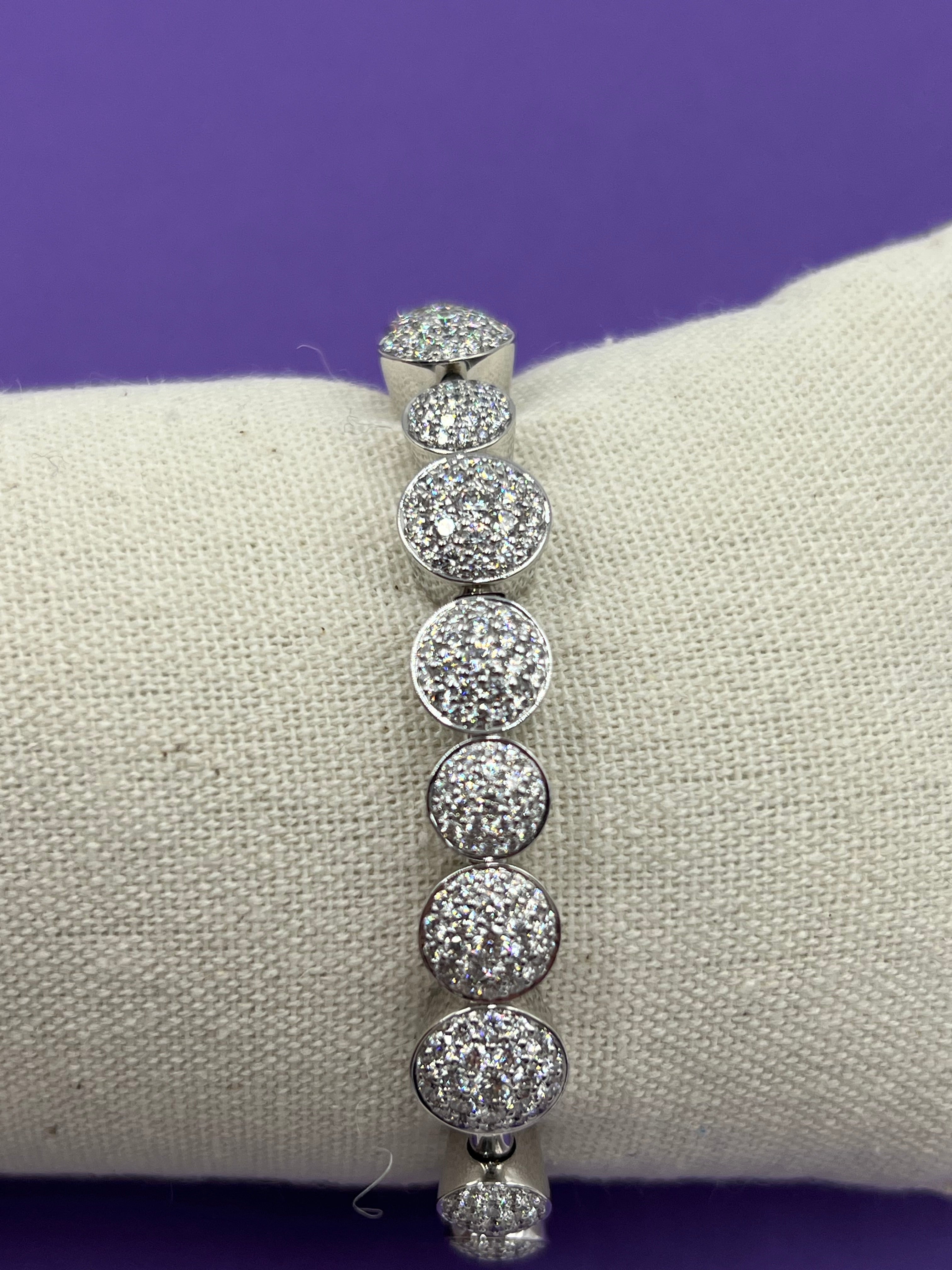 Scheffel Flexarmband Weißgold mit Brillanten