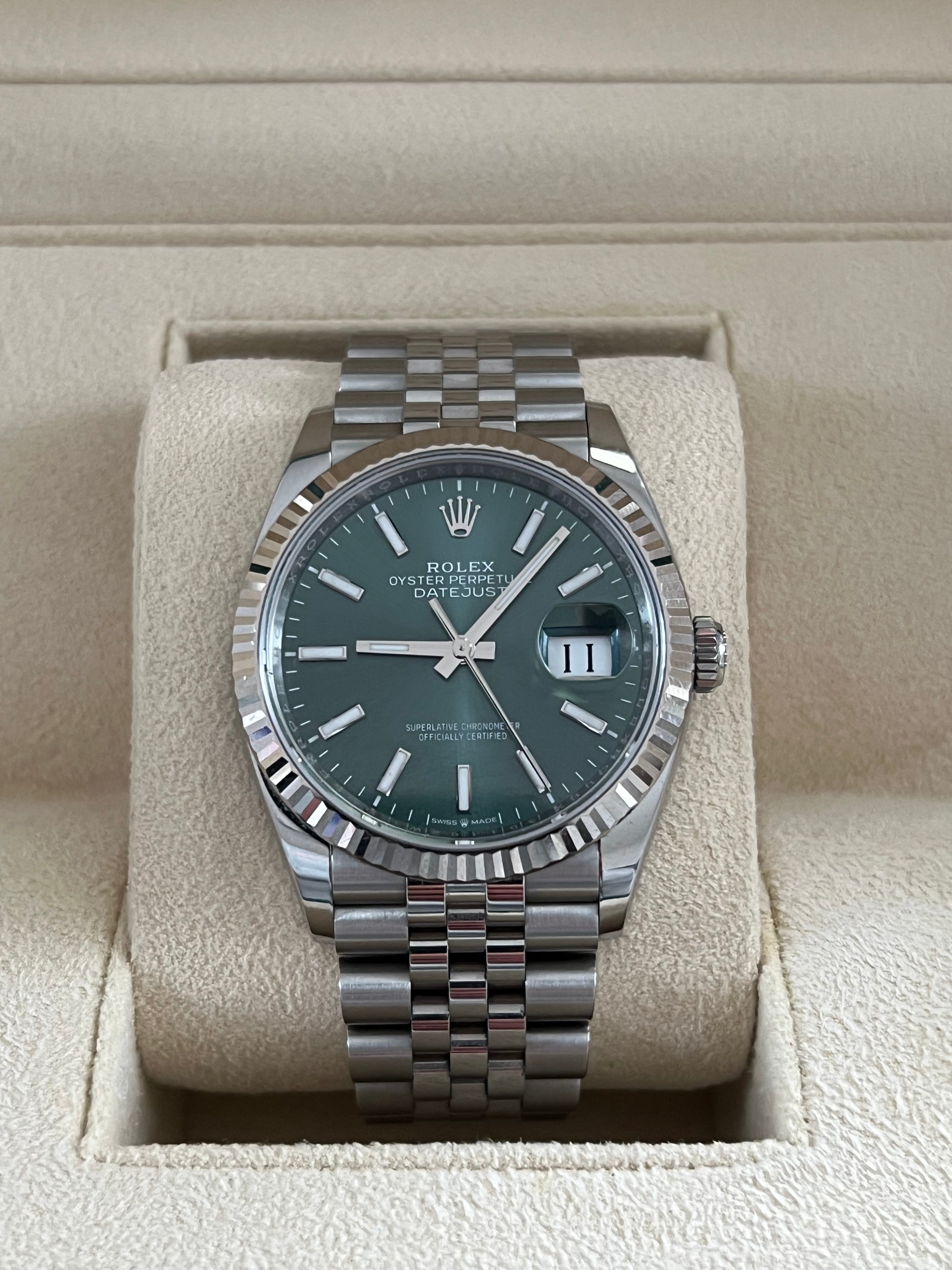 Rolex Datejust 36mm Grün
