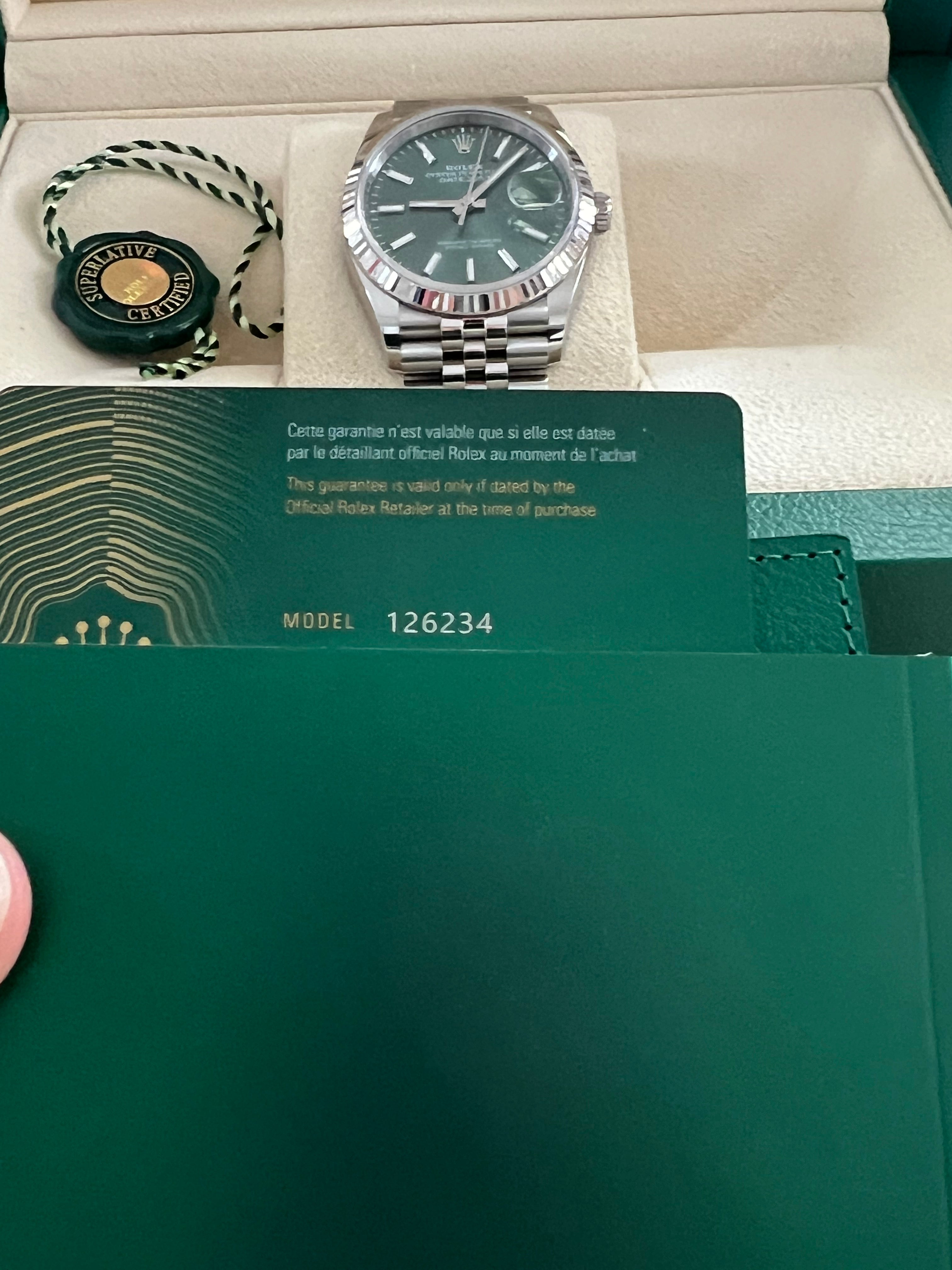 Rolex Datejust 36mm Grün