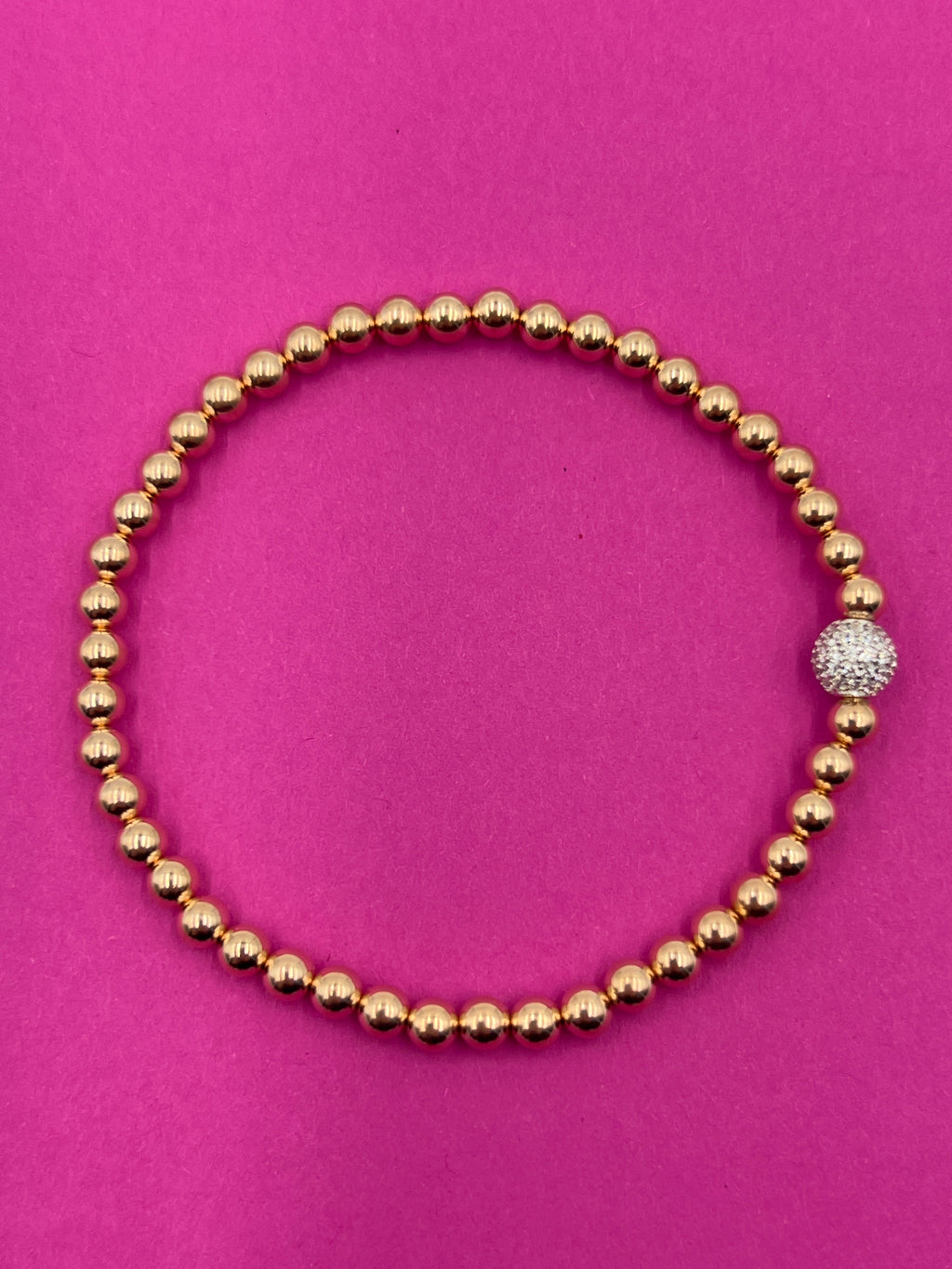 Kugelarmband 925/- Rosegold Plattiert