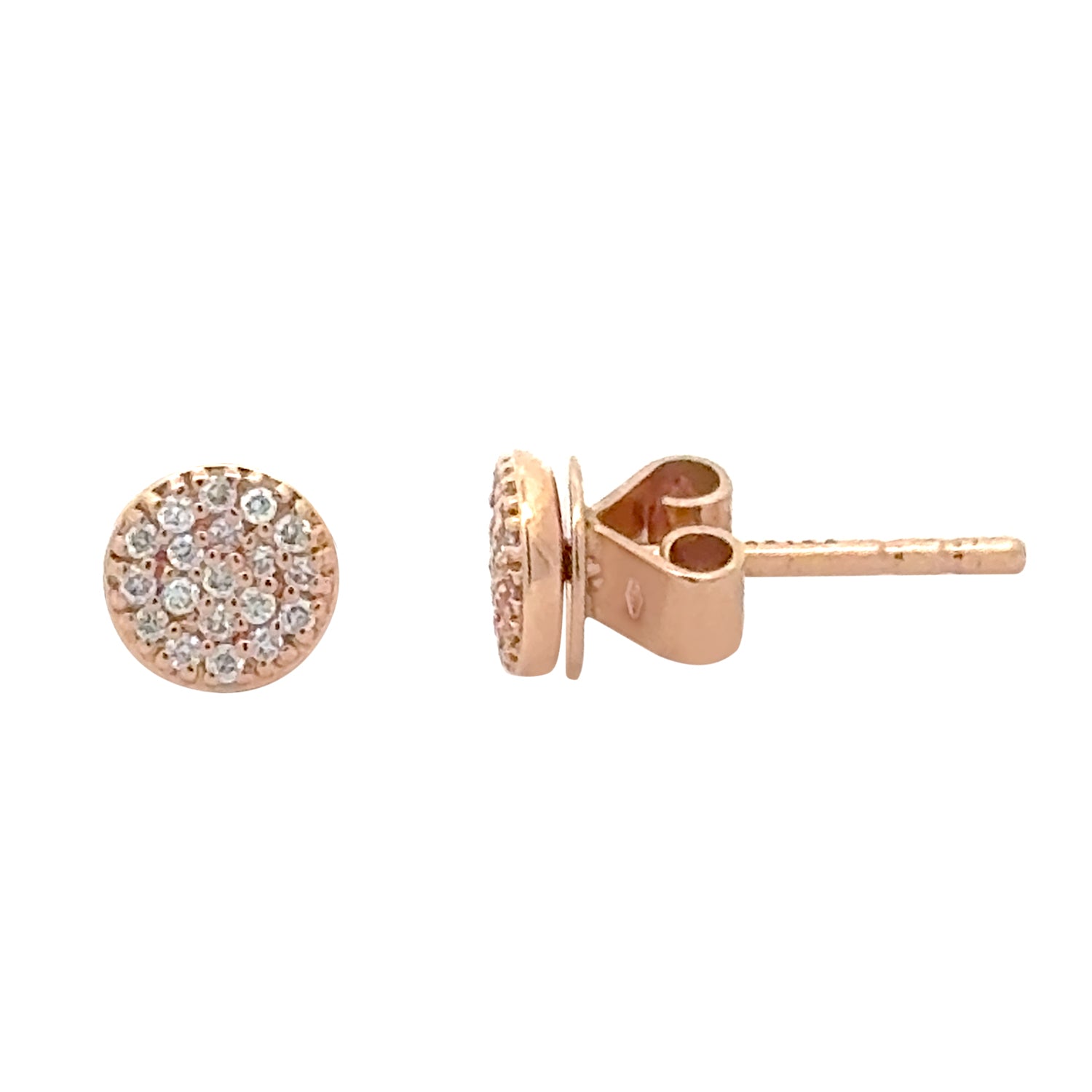 Iconic- Ohrringe Rosegold 750/- mit Diamanten