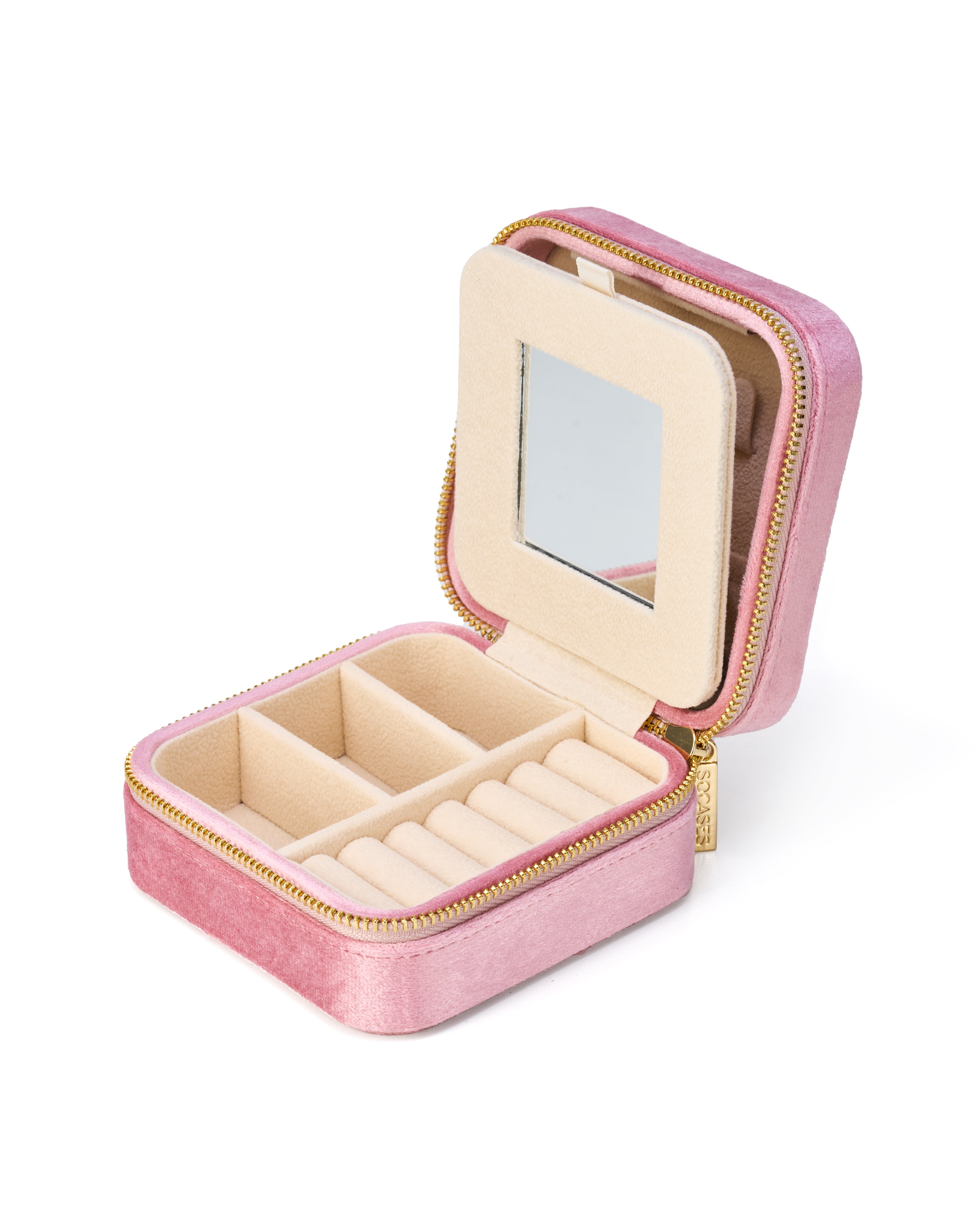 Crizzi Samt Schmuckkästchen - col. ice pink