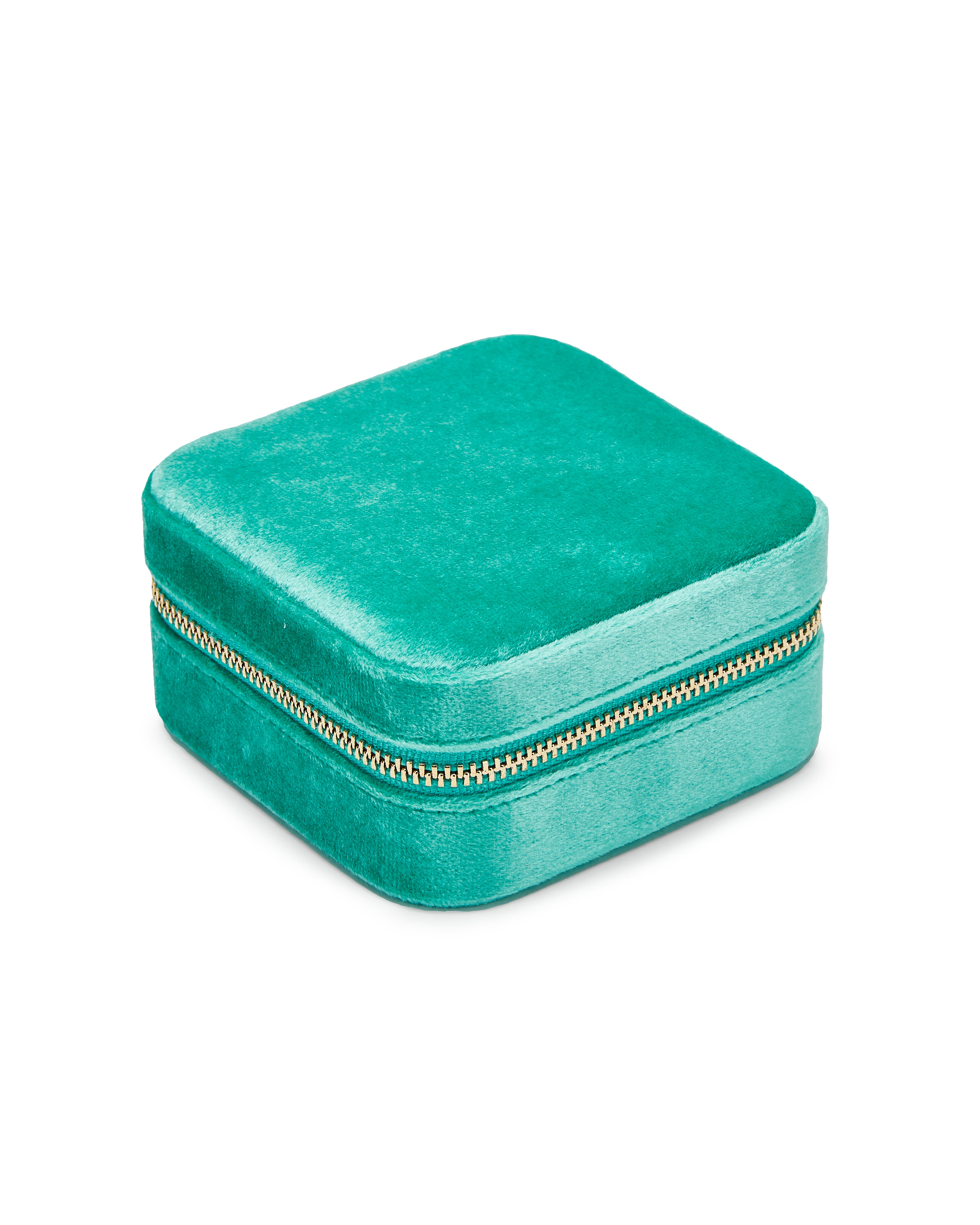 Crizzi Samt Schmuckkästchen - col. metallic turquoise