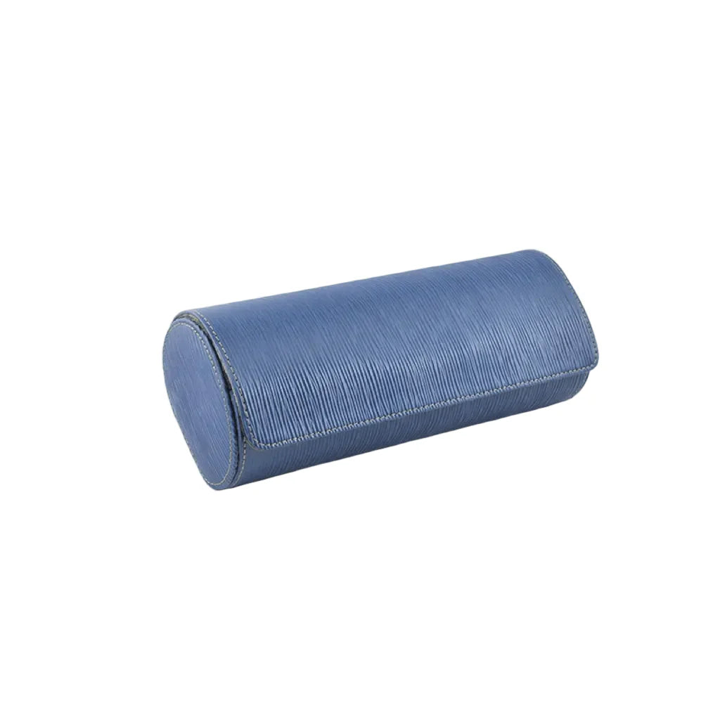Blaue Epi-Saffiano-Leder Uhrenrolle