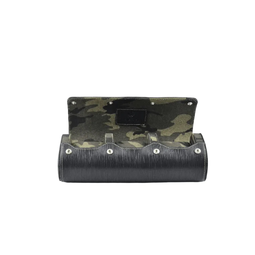 Schwarz Epi-Saffiano-Leder Uhrenrolle