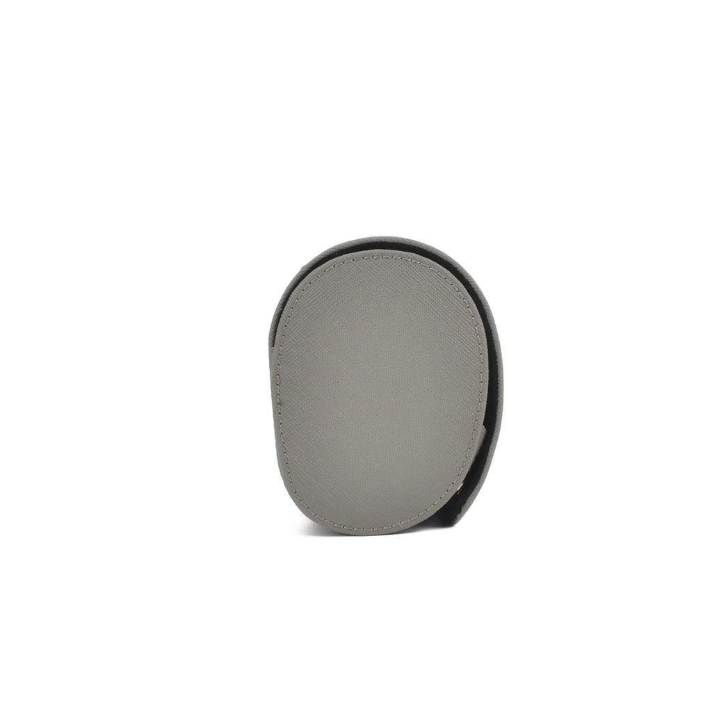 Graue Saffiano Leder 2er Uhrenrolle