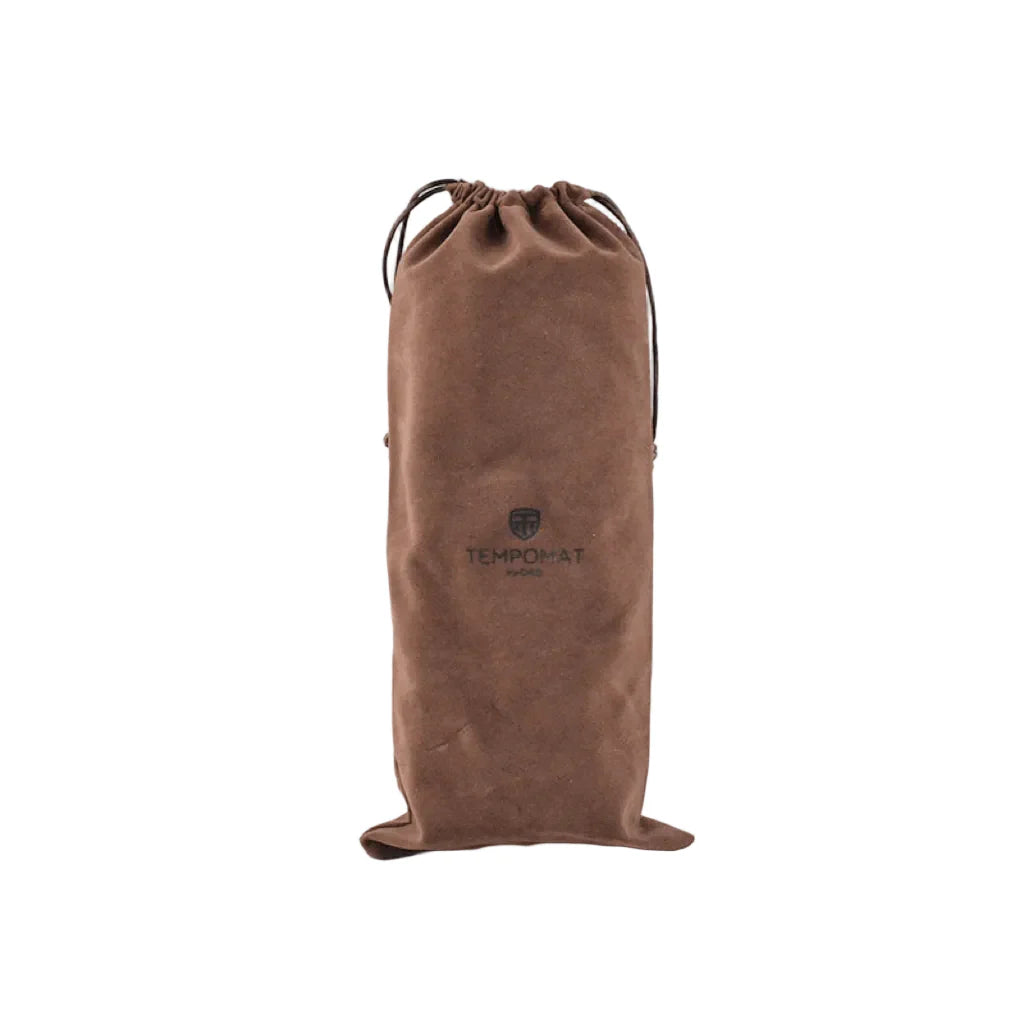 Braune Saffiano-Leder Uhrenrolle